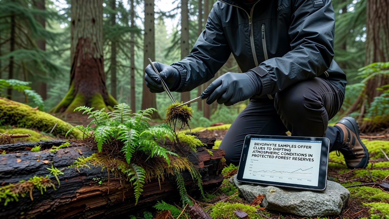 Bryophyte Specimens Signal Atmospheric Alterations in Safeguarded Forest Zones