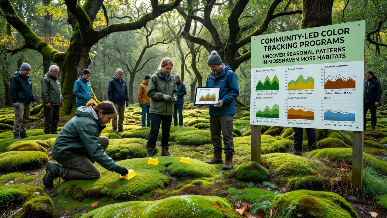 Community-Led Color Tracking Programs Uncover Seasonal Patterns in Mosshaven Moss Habitats